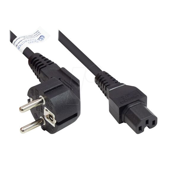 Alcasa P0150-S030 / 3 m / Power plug type E+F / C15 coupler / H05