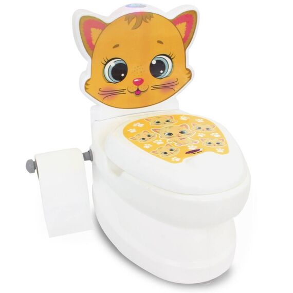 JAMARA My small Toilet Cat with flush sound and Toilet paper holder