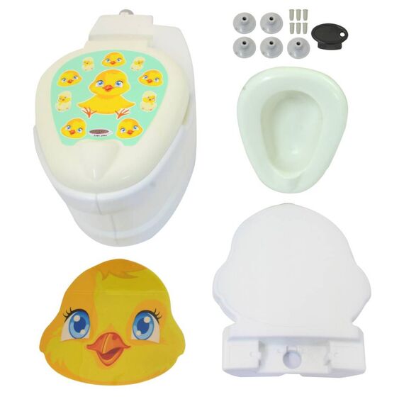 JAMARA My small Toilet Chick with flush sound and Toilet paper holder