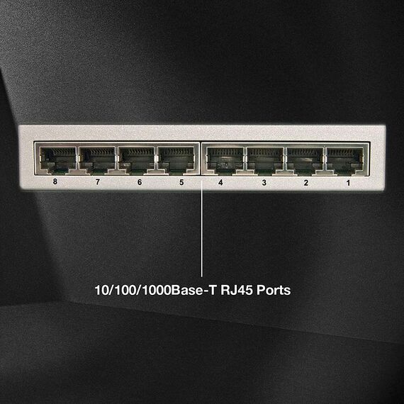 Lindy Gigabit Desktop Switch / Switch / 8 x 10/100/1000 / | 25045