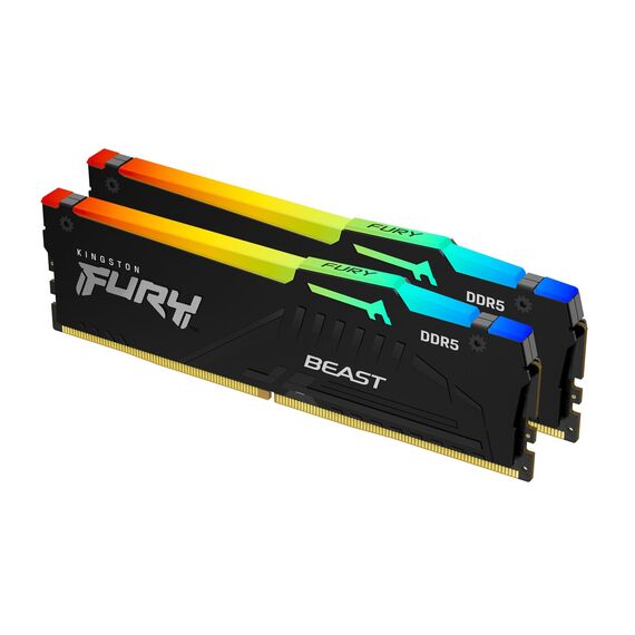 Kingston FURY Beast RGB / DDR5 / kit / 32 GB  | KF568C34BBEAK2-32