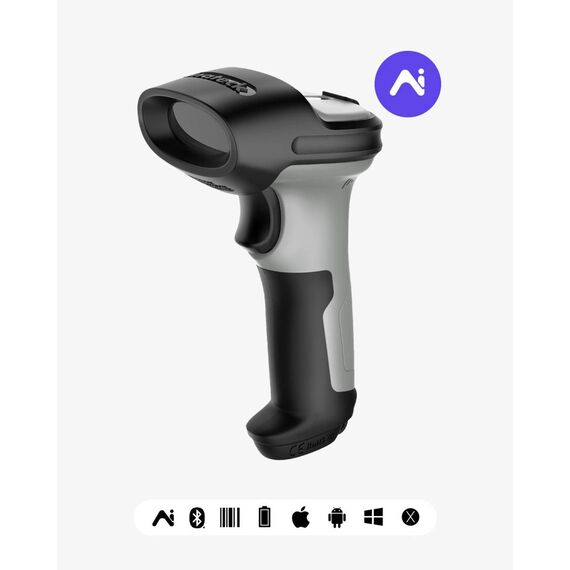 Inateck AI Barcode Scanner Bluetooth 1D Scanner BCST70AI_GRAY