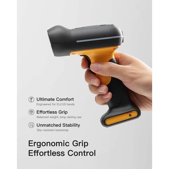 Inateck AI Industrial 1D Bluetooth Barcode Scanner with IP67 Waterproof