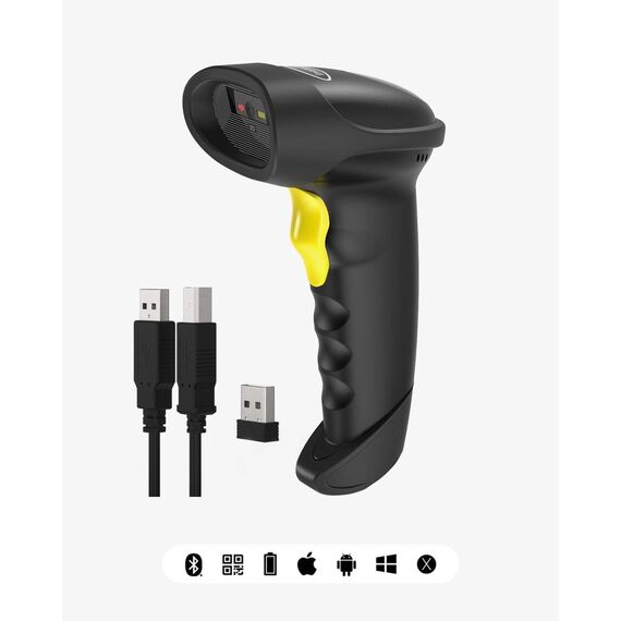 Inateck BCST-50 1D 2D barcode scanner black