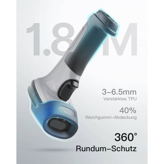 Inateck BCST-70 1D barcode scanner, Bluetooth up to 35m grey