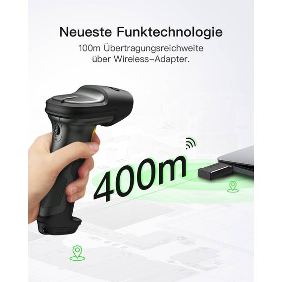 Inateck P7 1D barcode scanner P7_DARK GRAY