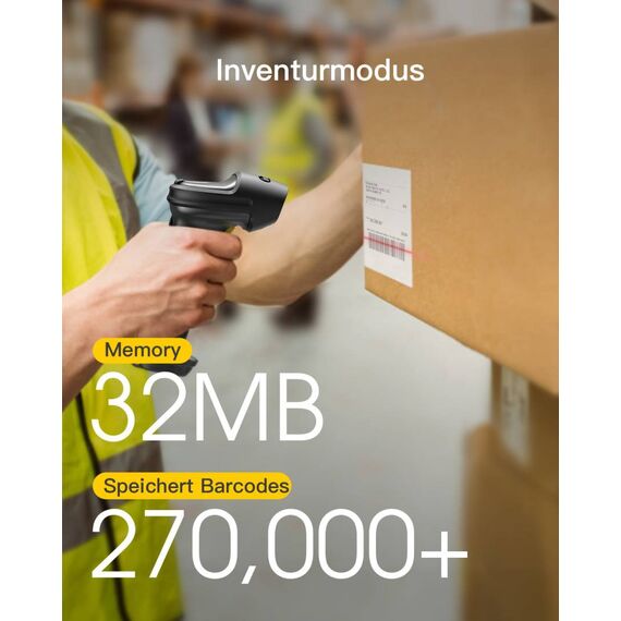 Inateck P7 1D barcode scanner P7_DARK GRAY