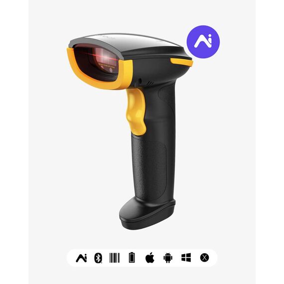 Inateck  BCST-21-AI AI Bluetooth Barcode Scanner  BCST21AI_BLACK