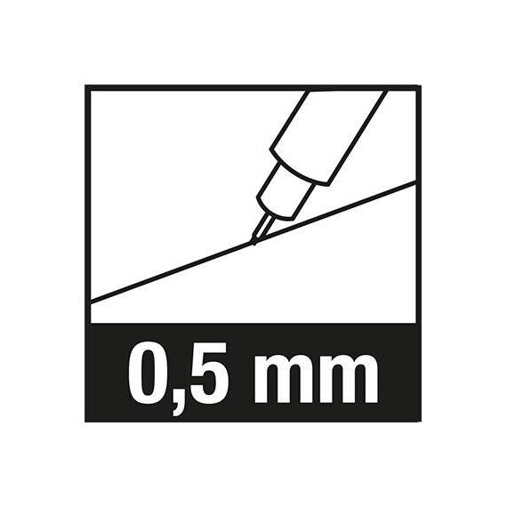 STAEDTLER Mars micro carbon Pencil lead 2B jet black 250 052B