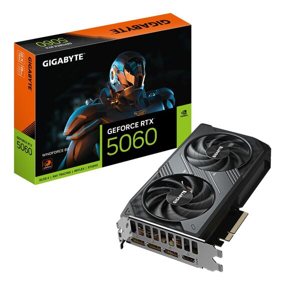 GIGABYTE GeForce RTX 5060 WINDFORCE 8G Graphics | GV-N5060WF2-8GD