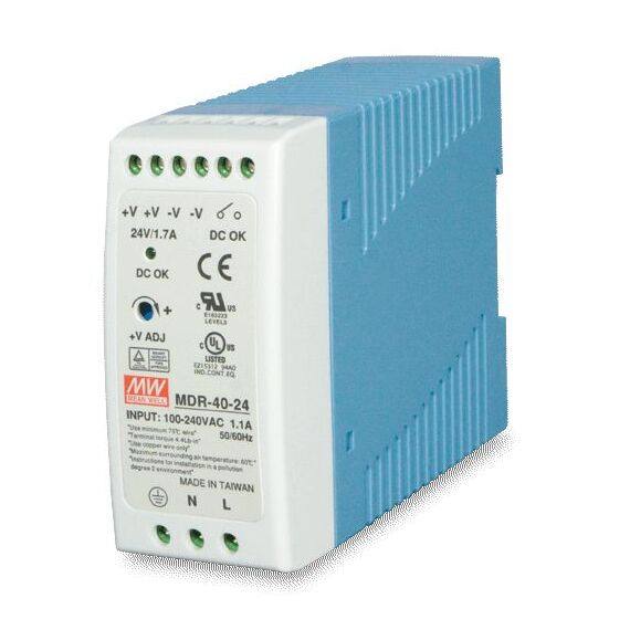 MEAN WELL MDR-40-24 / Power supply (DIN rail mountabl | PWR-40-24