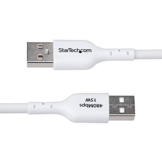StarTech.com 3m (9.8ft) White USB-A to USB-C Char | USB2AC3MNCWHE