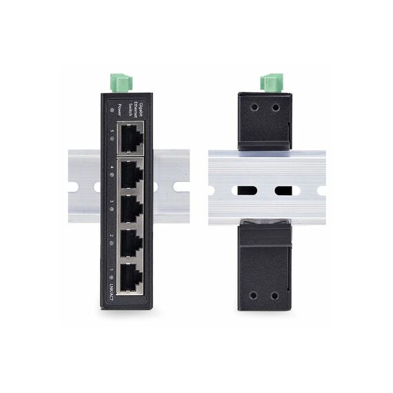 StarTech.com 5-Port Unmanaged Industrial E | I51G-ETHERNET-SWITCH