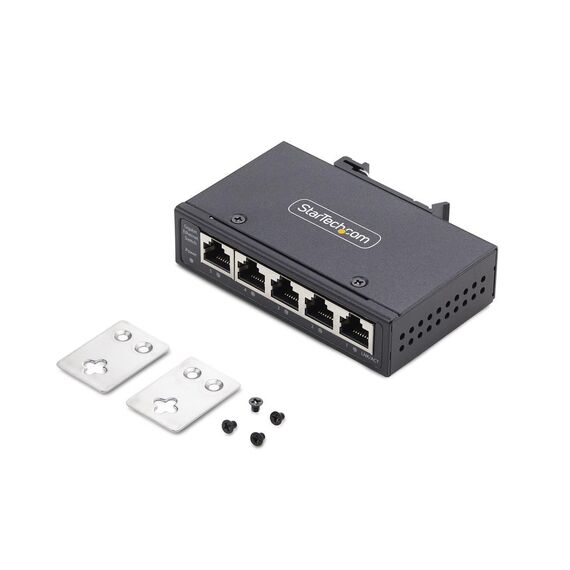 StarTech.com 5-Port Unmanaged Industrial E | I51G-ETHERNET-SWITCH