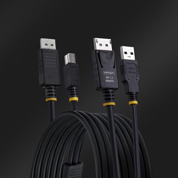 StarTech.com 6ft (1.8m) DisplayPort and USB 5G | DU1226-KVM-CABLE