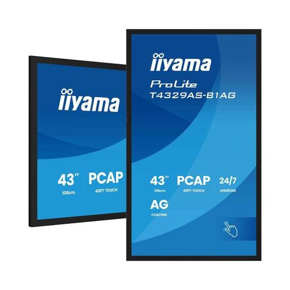 Iiyama 43 Allinone Interactive Display Flat T4329ASB1AG