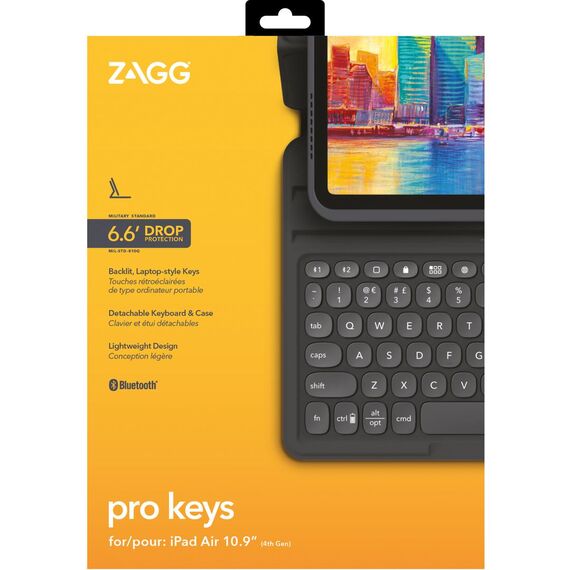 ZAGG Pro Keys / Keyboard and folio case / backlit / B | 103407274