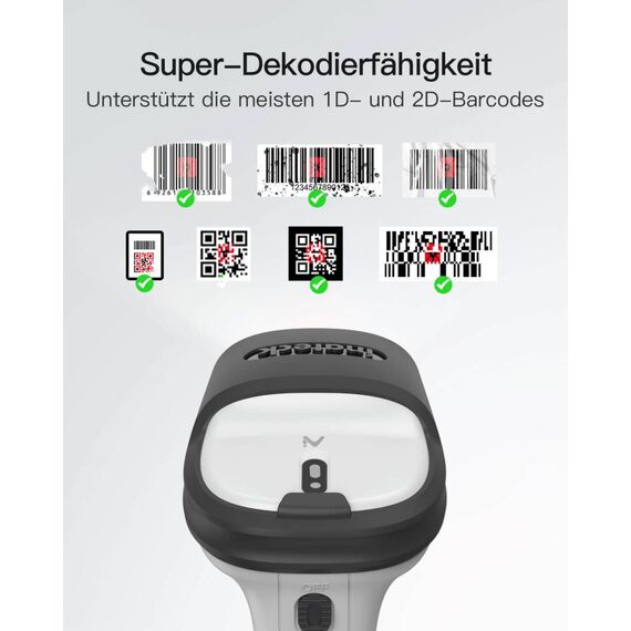 BCST-72 AI Bluetooth 2D Barcode Scanner  BCST72_GRAY