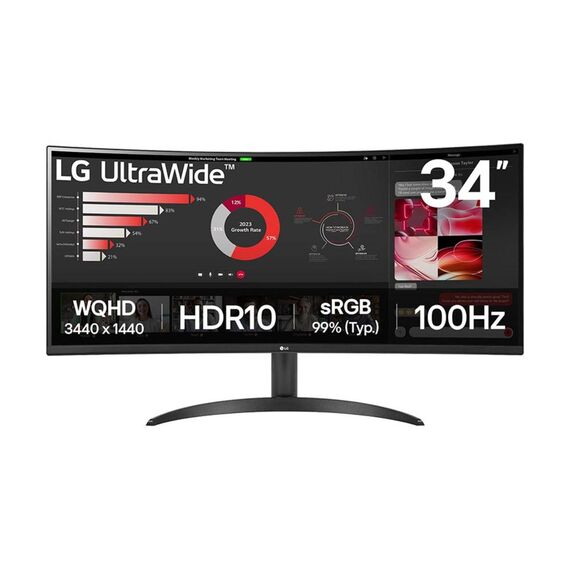 LG UltraWide 34WR50QKB LED monitor curved 34 3440 34WR50QKB