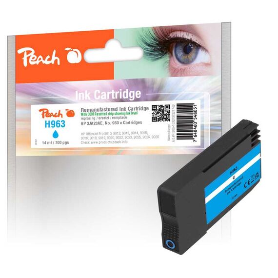 Peach 3JA23AE / Single pack / 700 pages / 14 ml / Cy | PI300-1022