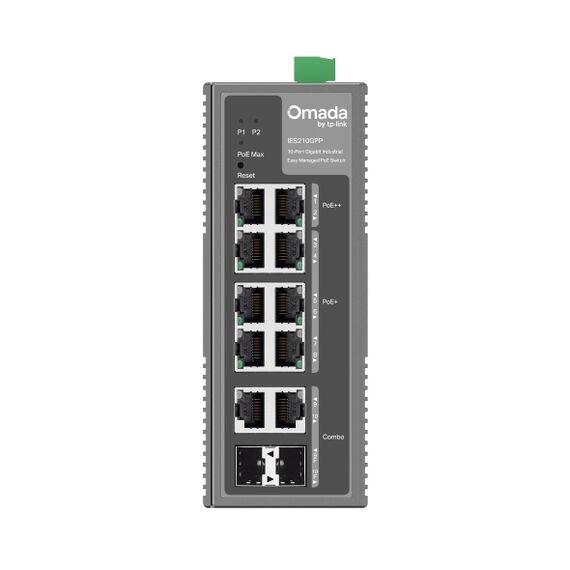 TP-Link Omada 10-Port Gigabit Industrial Easy Man | IES210GPP(UN)