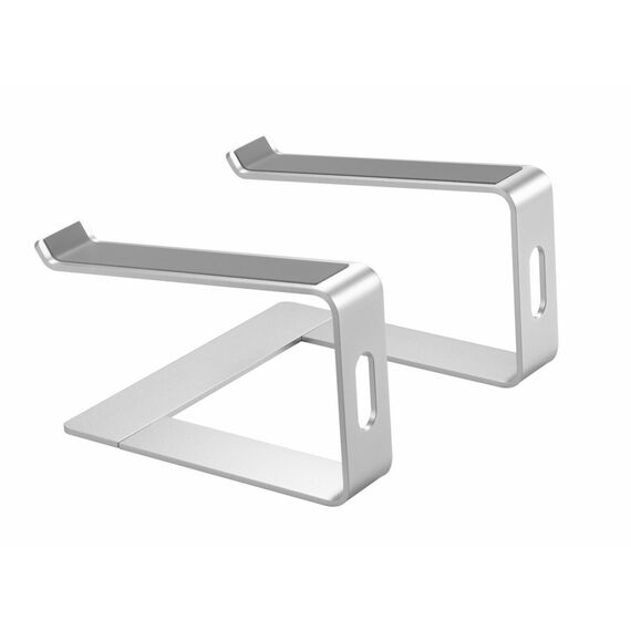 Gembird NBS-D1-01, Laptop stand, Aluminium, Silver, Aluminium, Si