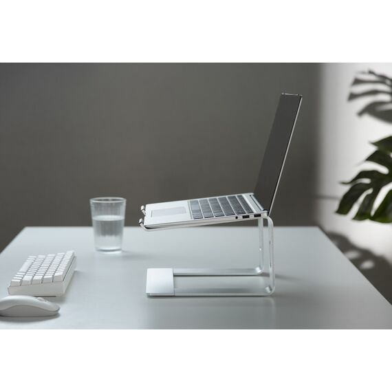 Gembird NBS-D1-01, Laptop stand, Aluminium, Silver, Aluminium, Si