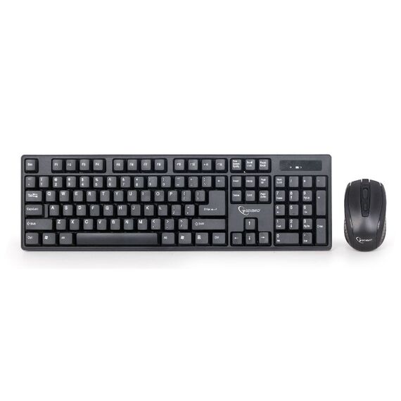 Gembird KBS-W-01 / Keyboard and mouse set / wireless / 2.4 GHz /