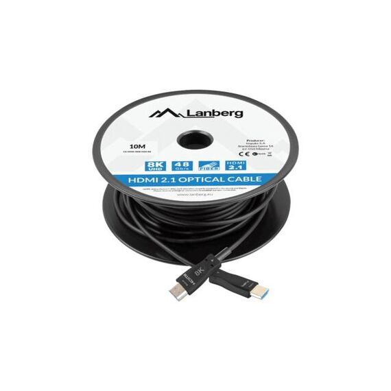 Lanberg CA-HDMI-30FB-0100-BK, 10 m, HDMI Type A