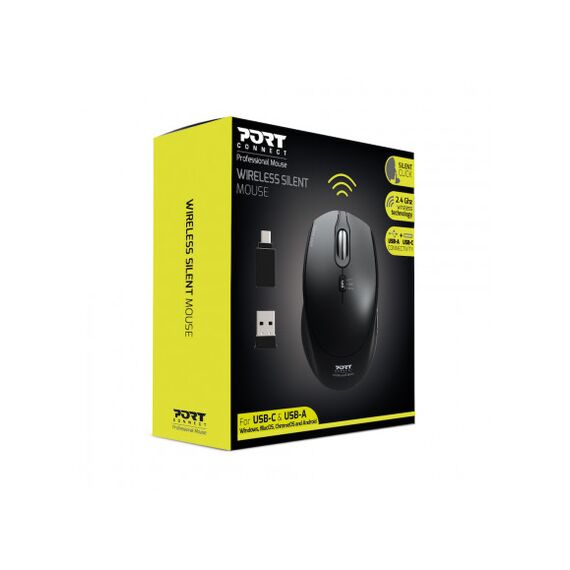 PORT Connect SILENT / Mouse / optical / wireless / 2.4 G | 900713