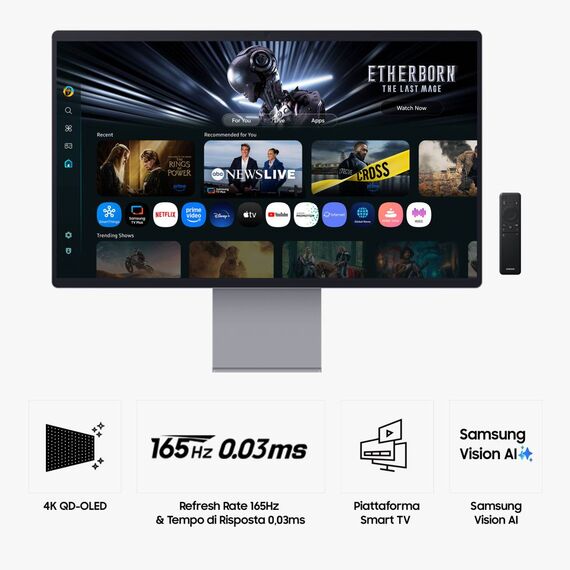 Samsung Smart Monitor M9 M90SF 32″ QD‑OLED 4K LS32FM900SUXEN