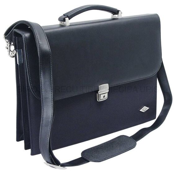 WEDO Ladies FlapOver Briefcase Ladies case Black Bag 585201