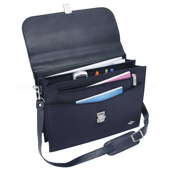 WEDO Ladies FlapOver Briefcase Ladies case Black Bag 585201