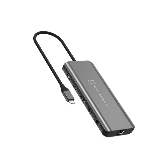 j5create JCD398 / Mini-dock / USB-C 3.2 Gen 2 / 2 x HD | JCD398-N