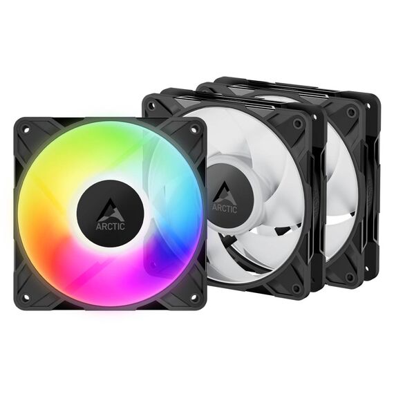 Arctic P12 Pro A-RGB, 120 mm A-RGB PWM Fan with Cable Splitter - 3 Pack