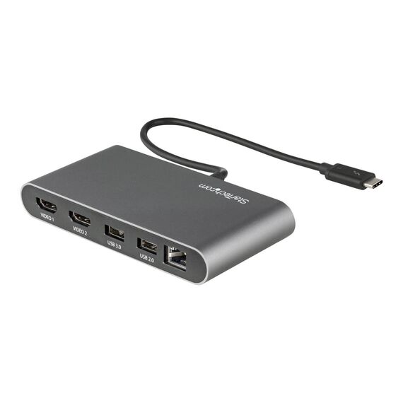 StarTech.com Thunderbolt 3 Mini Dock Portable Dual TB3DKM2HDL