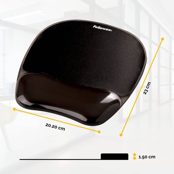 Fellowes Gel Crystals Mouse pad with wrist pillow 9112101