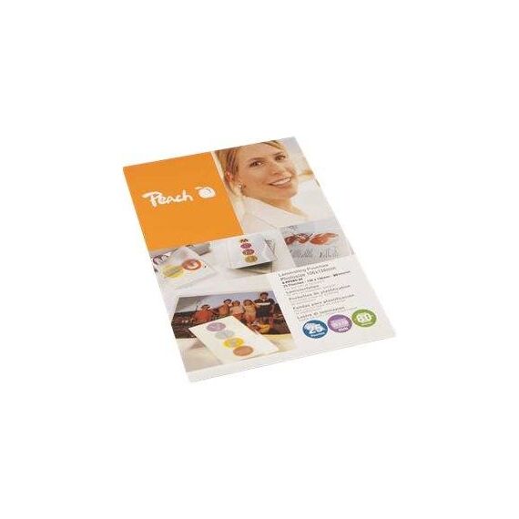 Peach Laminating Pouches A5, 125 mic, glossy, PP525-03, set of 100