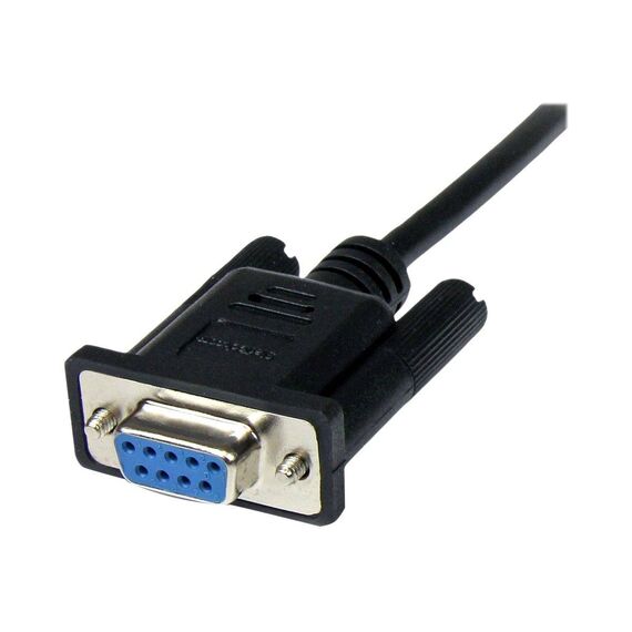 StarTech.com 1m Black DB9 RS232 Serial Null Modem SCNM9FM1MBK