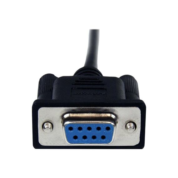 StarTech.com 1m Black DB9 RS232 Serial Null Modem SCNM9FM1MBK