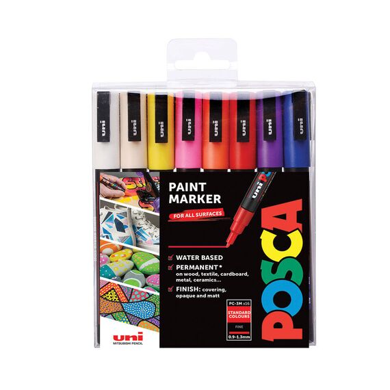 POSCA PC-3M / Multicolour / Multicolour / 16 colours / 1 | 186516