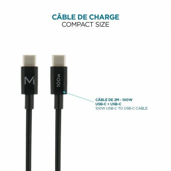 Mobilis / Power adapter / fast, gan / 100 Watt / QC, PD/ | 001365