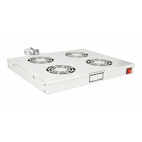 Equip Cooling Fans 19', 1U, 4FANS, RAL7035 Grey, Coolin | EZF-4-G