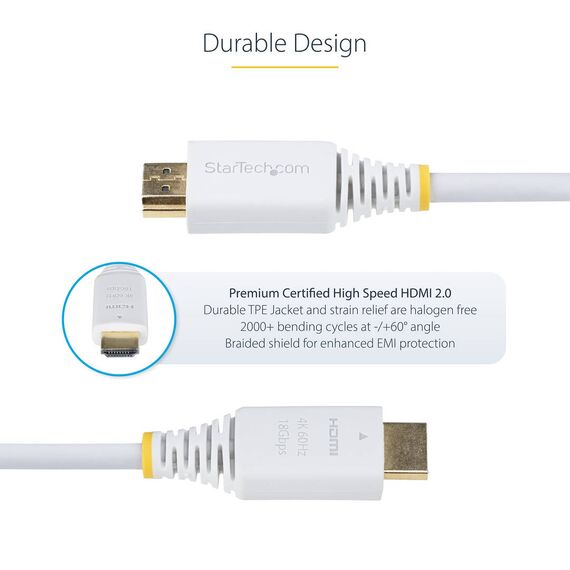 StarTech.com 10ft (3m) Premium Certified H | HDMI2-CABLE-4K60-10W
