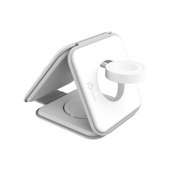 j5create JUPW3215W-N / Wireless charging stand / 3-in-1, magnetic