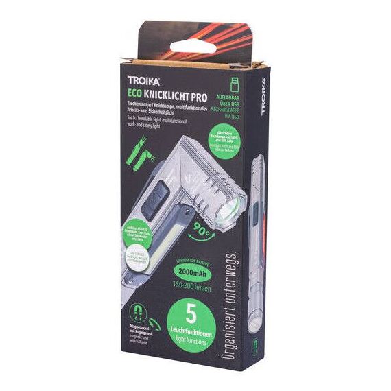 TROIKA ECO KNICKLICHT PRO, Magnetic mount flashlight,  | TOR65/TI