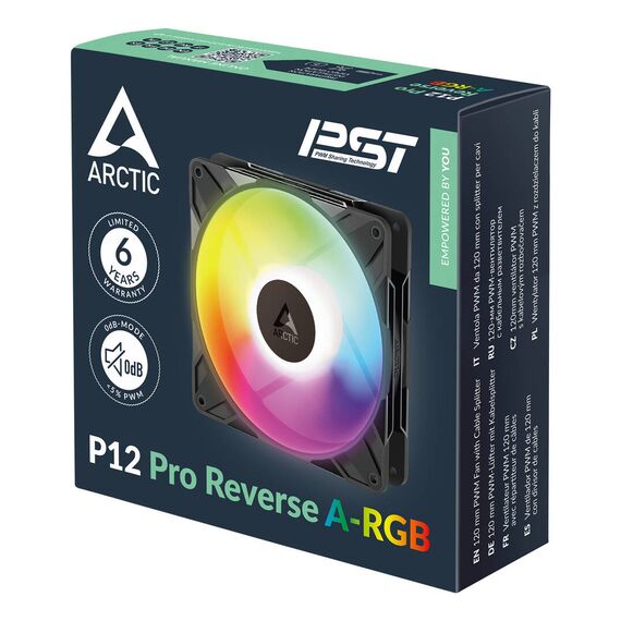ARCTIC Freezer P12 Pro Reverse A-RGB 120 mm A-RGB / | ACFAN00322A