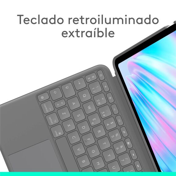 Logitech Combo Touch / Keyboard and folio case / wit | 920-012632