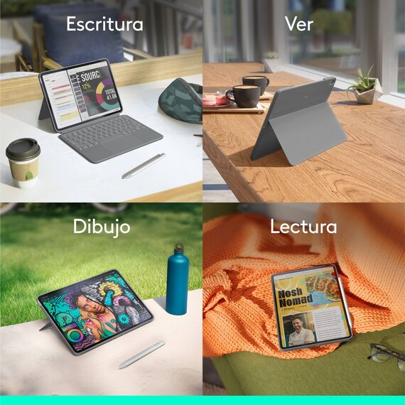Logitech Combo Touch / Keyboard and folio case / wit | 920-012632