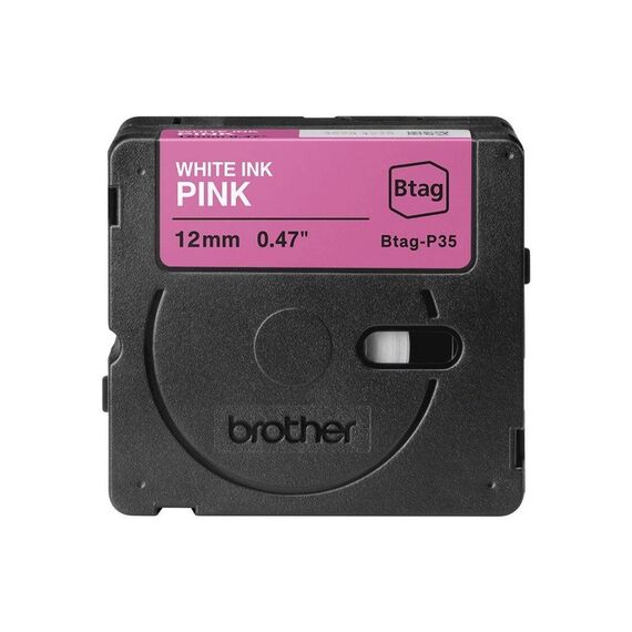 Brother BTAGP35 White on pink Roll (1.2 cm x 4 m) 1 BTAGP35